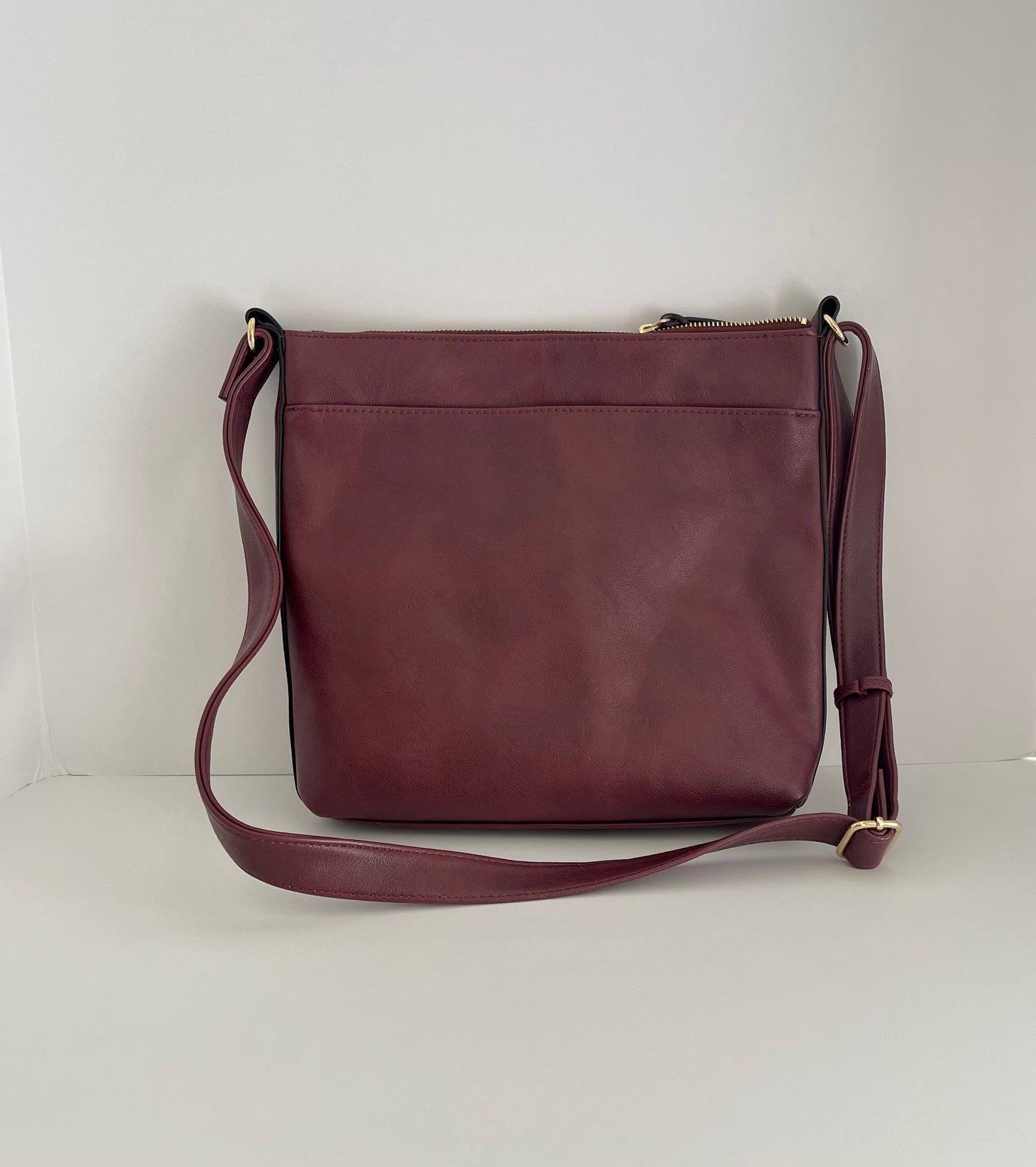 INC International Concepts Messenger Crossbody Bag Wine