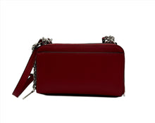 DKNY Felicia Double Zip Leather Red