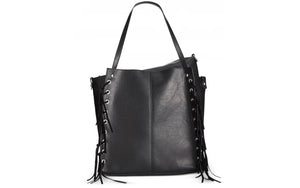 Inc International Concepts Venice Whipstitch Tote with Removable Pouch Black