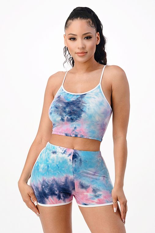 Tie Dye Short Set Cotton Candy